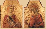 Simone Martini St Catherine and St Lucy oil on canvas